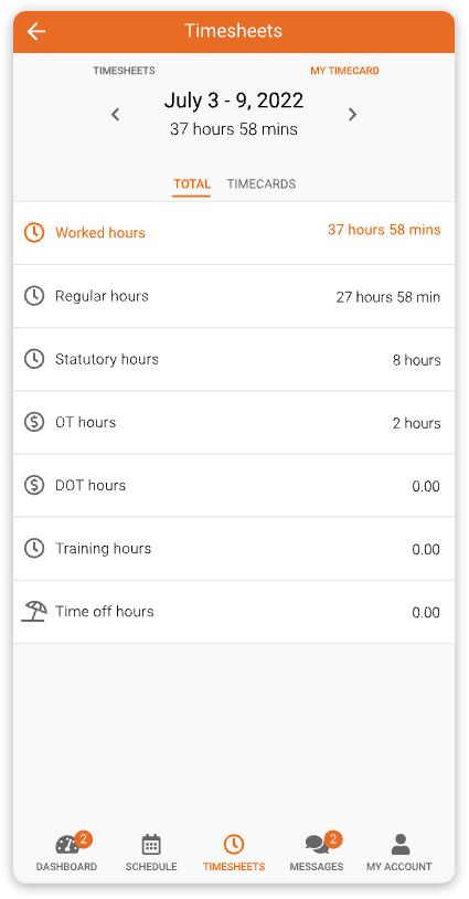 Mobile Timesheet