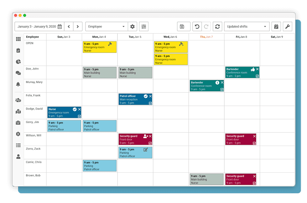 Shift Card Types in the Calendar – Shyft User Resources