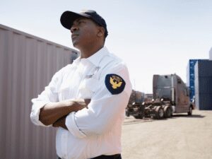 Security Guard following Codes of Conduct