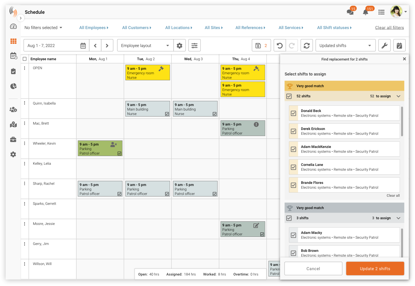 AI in employee scheduling