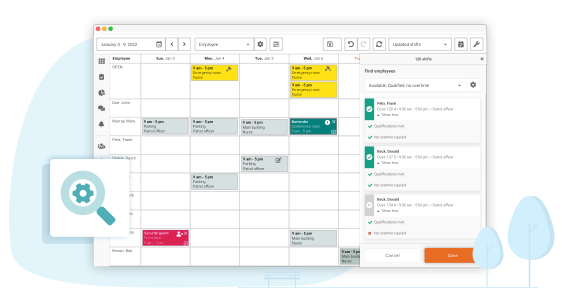 rules engine for employee scheduling
