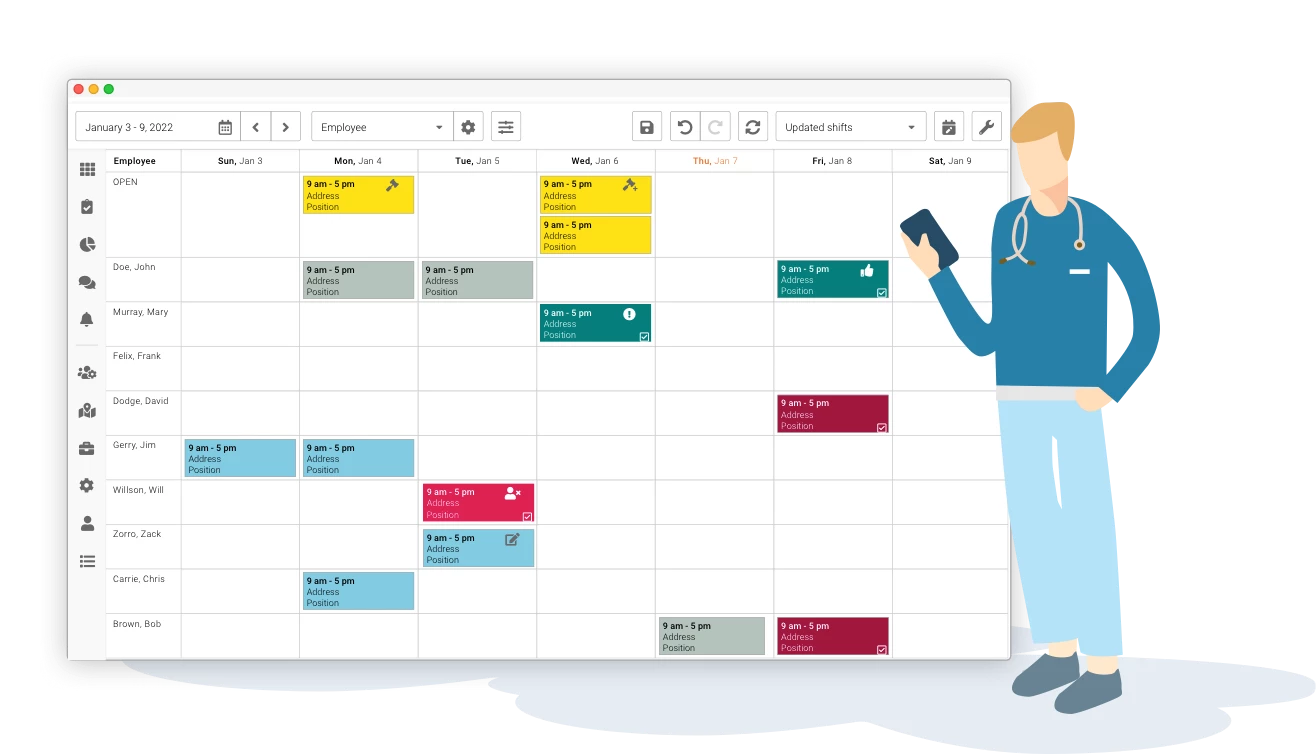 long term care employee scheduling software