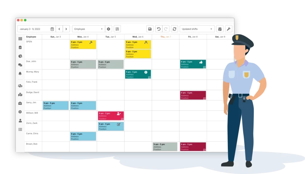security officer scheduling software