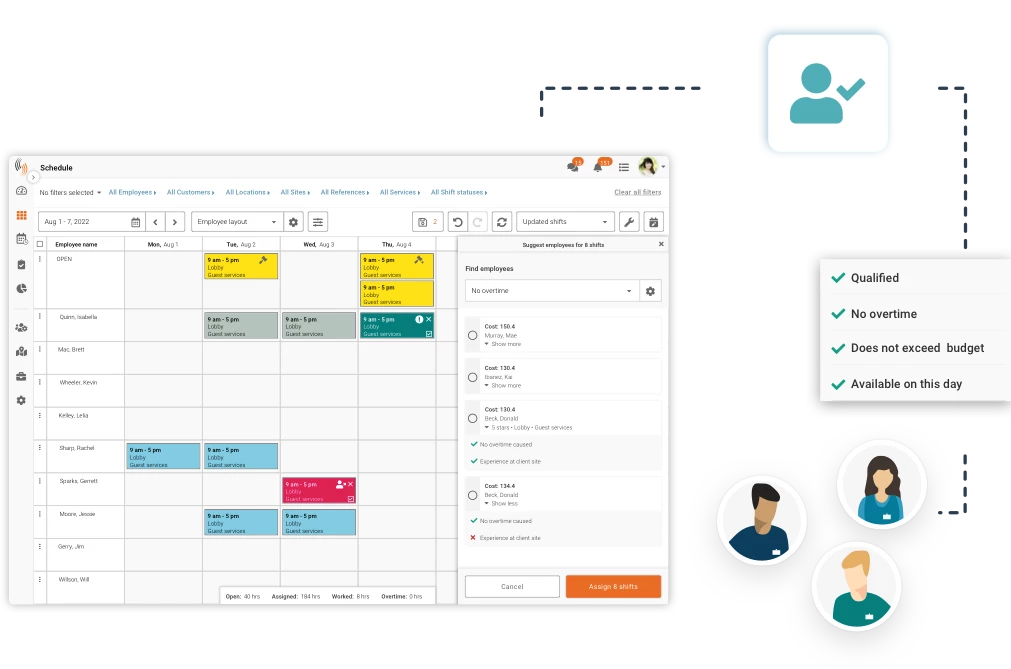 Create and send schedules with Celayix software