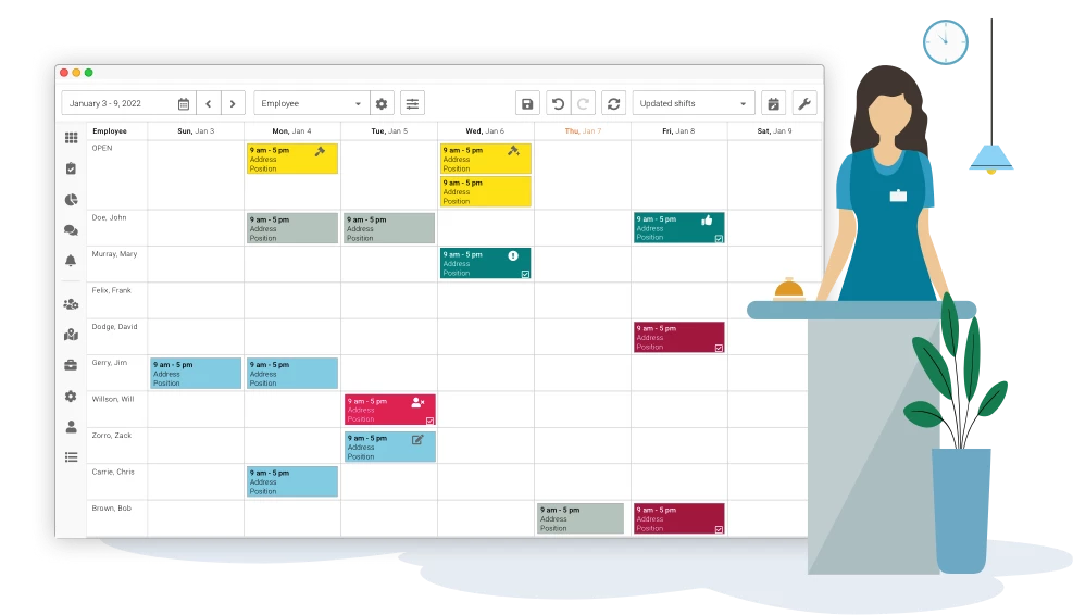 hospitality employee scheduling software