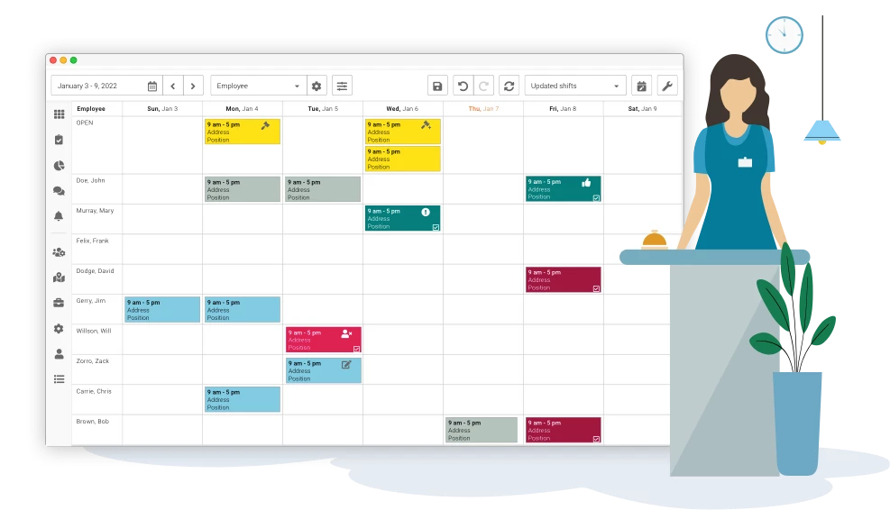 Hospitality-x1 hospitality employee scheduling software