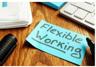 Flexible Working written in Notepad
