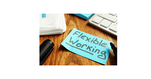 Note which says flexible working
