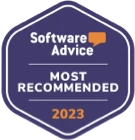 Most Recommended Software Advice Badge