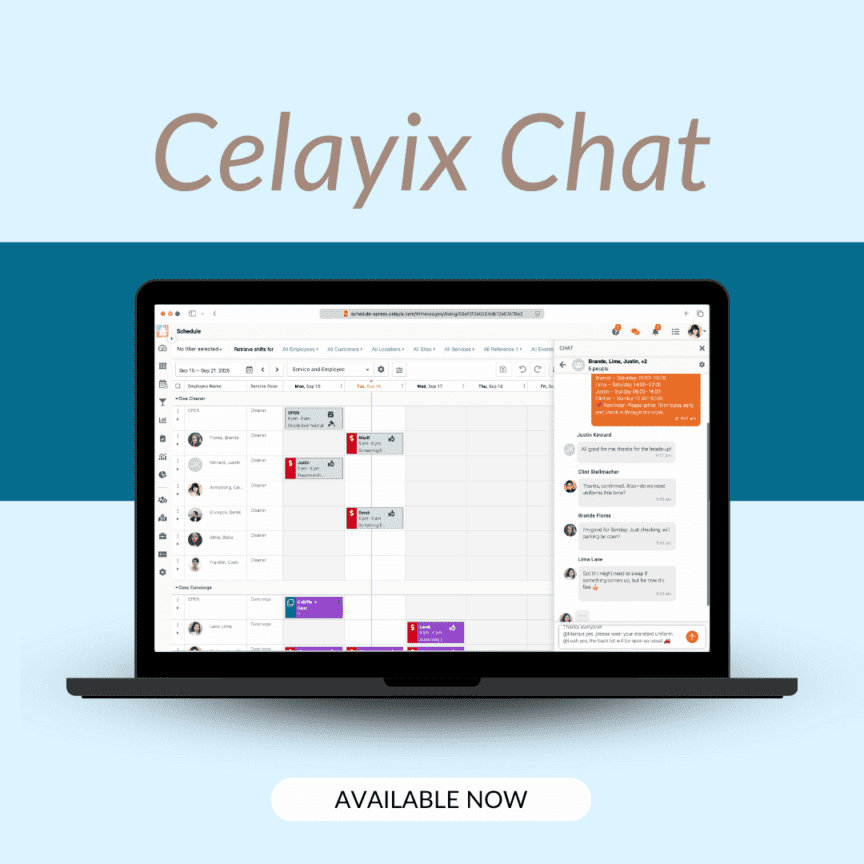 Celayix Chat Mockup